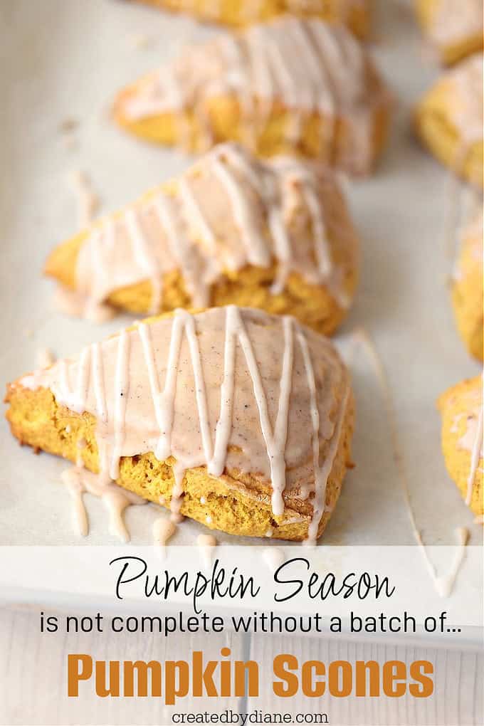 pumpkin season is not complete without a batch of pumpkin scoens from createdbydiane.com