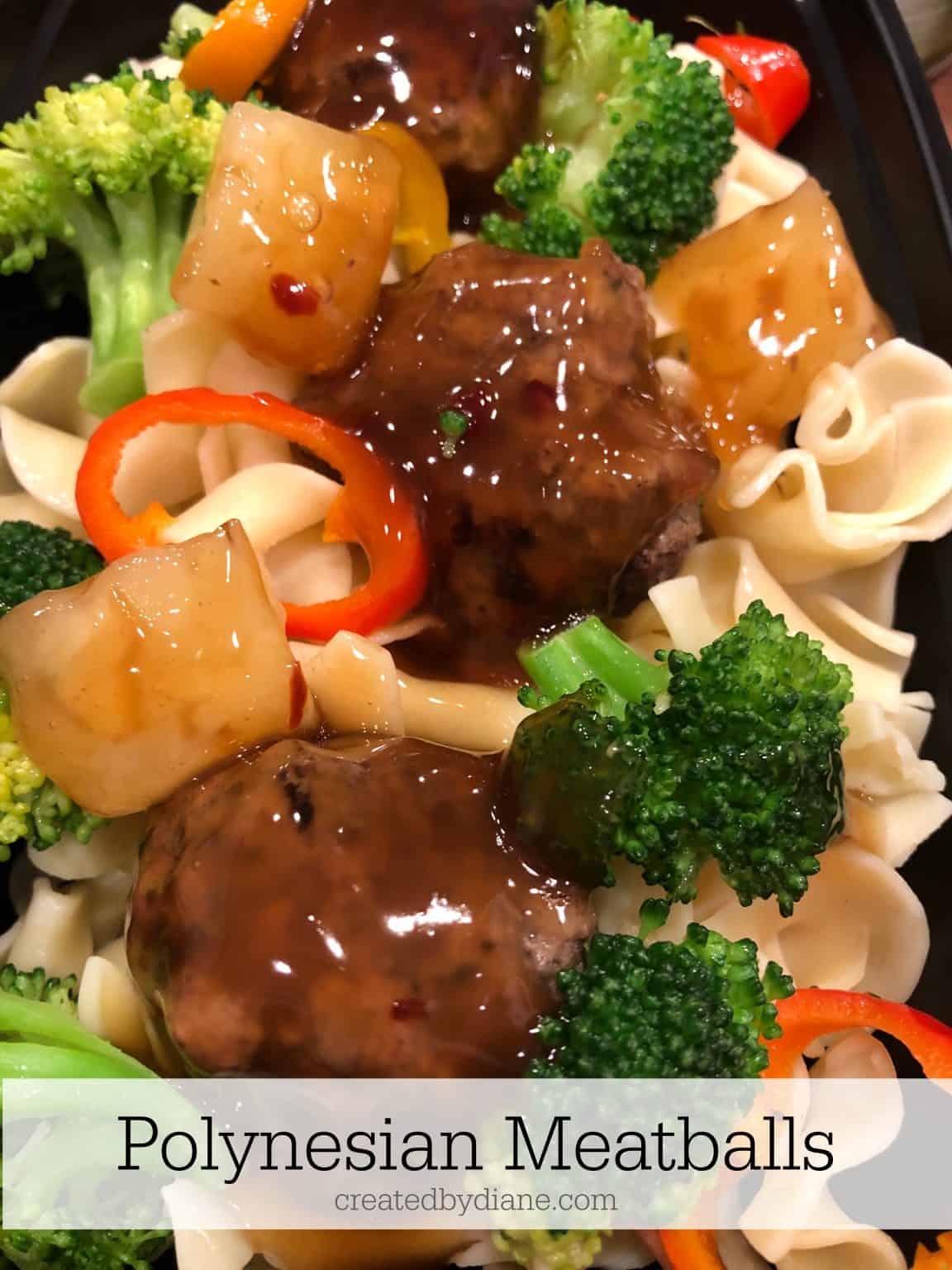 Polynesian meatballs | Created by Diane