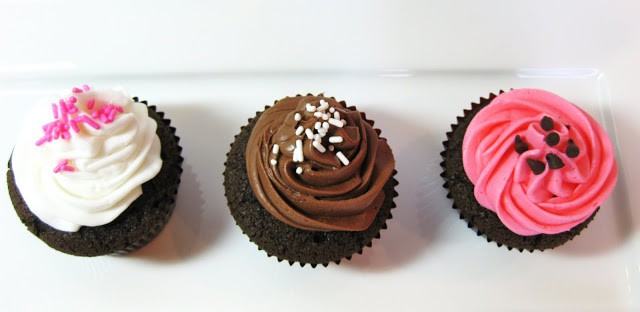 Chocolate Cupcakes with Pretty Frosting