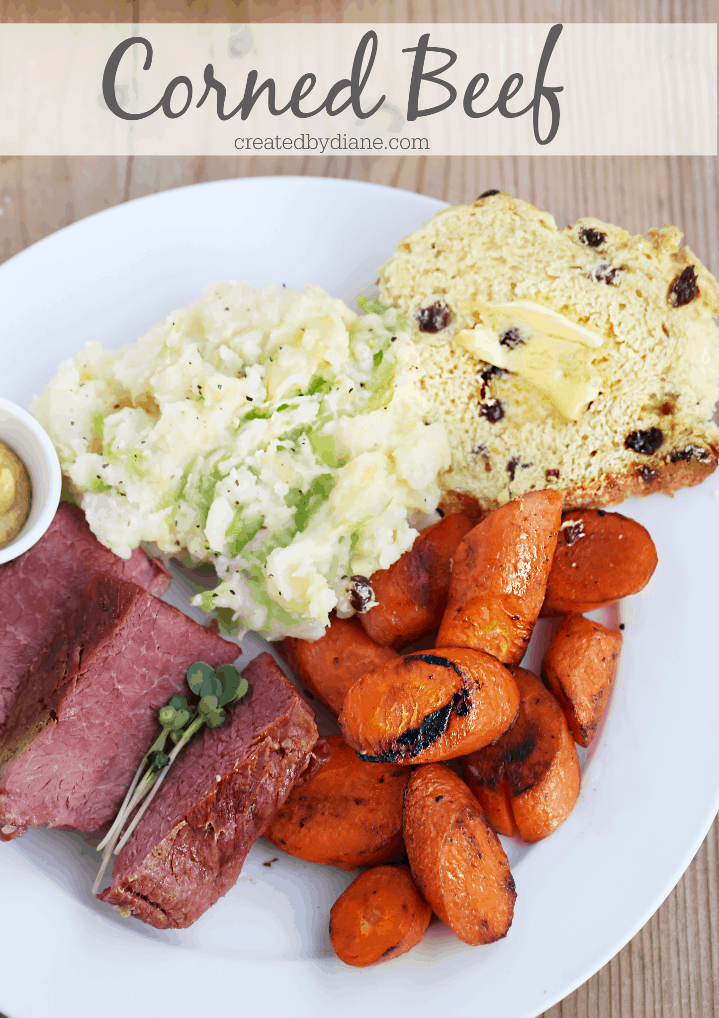 St. Patrick's Day Dinner (corned beef and cabbage with Irish soda bread ...