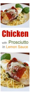 Chicken with Prosciutto in Lemon Sauce with Capers | Created by Diane