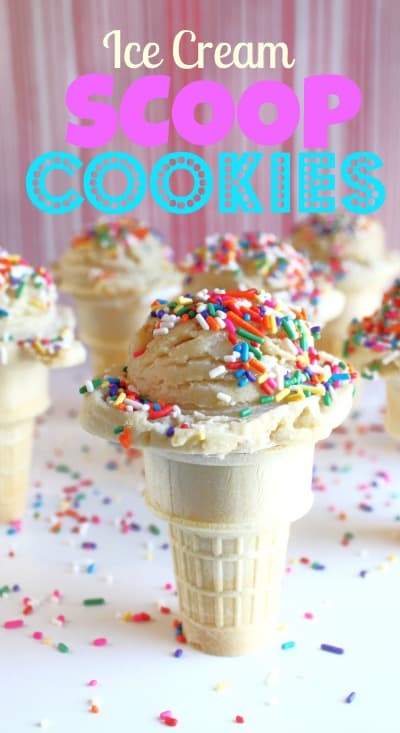 Ice cream cone cookies