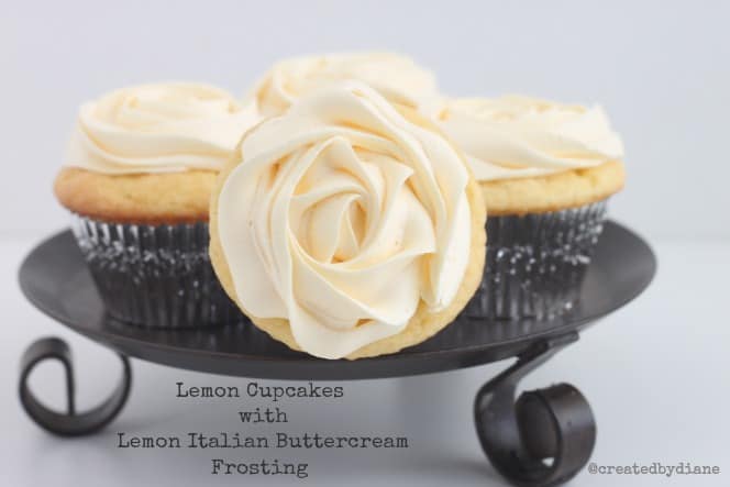 Lemon Cupcakes with Lemon Italian Buttercream Frosting