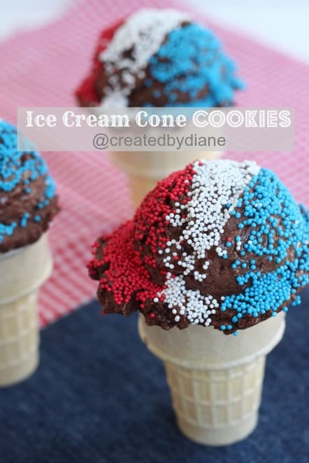 Ice cream cone cookies