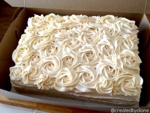 Vanilla Wedding Cake | Created by Diane