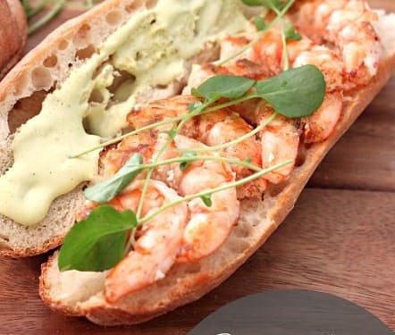 Shrimp Roll with Lemon Basil Aioli