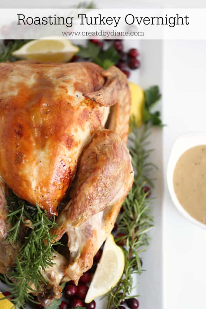 How to Roast a Turkey Overnight | Created by Diane
