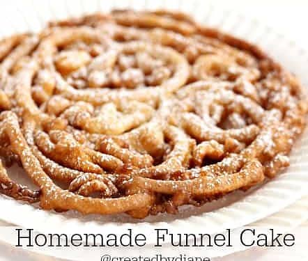 Homemade Funnel Cakes - Bitz & Giggles