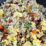 bacon and egg fried rice recipe great for breakfast. createdbydiane.com