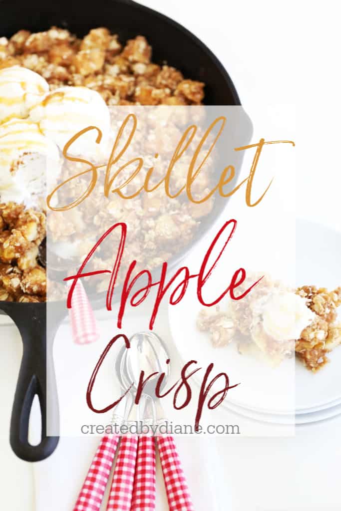 skillet apple crisp | Created by Diane