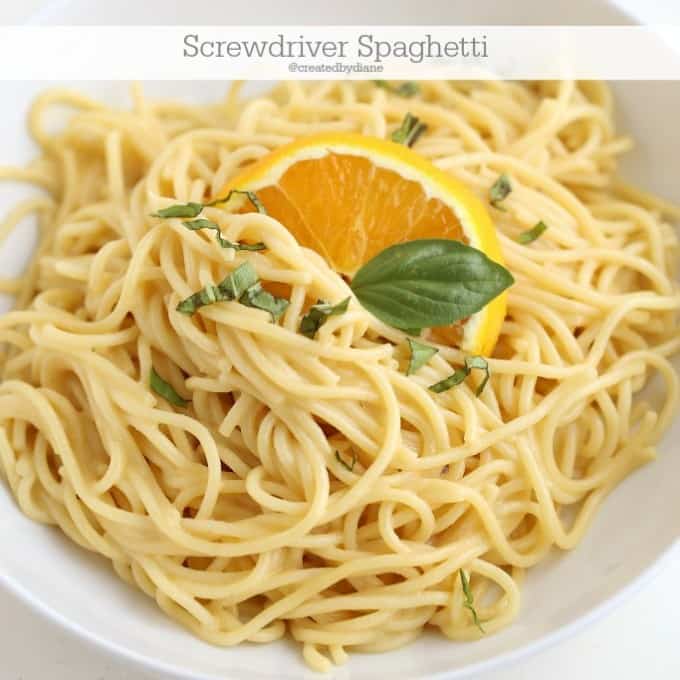 screwdriver spaghetti recipe under 30 minute meal @createdbydiane