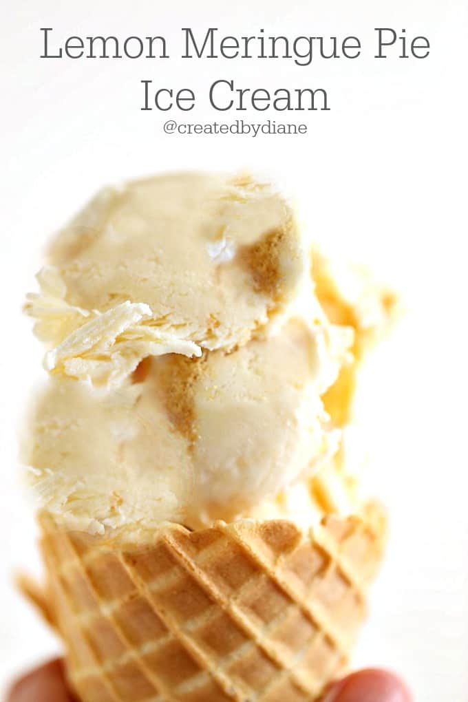 Lemon Meringue Pie Ice Cream | Created by Diane