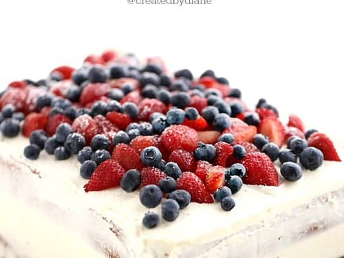 Mango and Blueberries Cake - Lisa's Lemony Kitchen