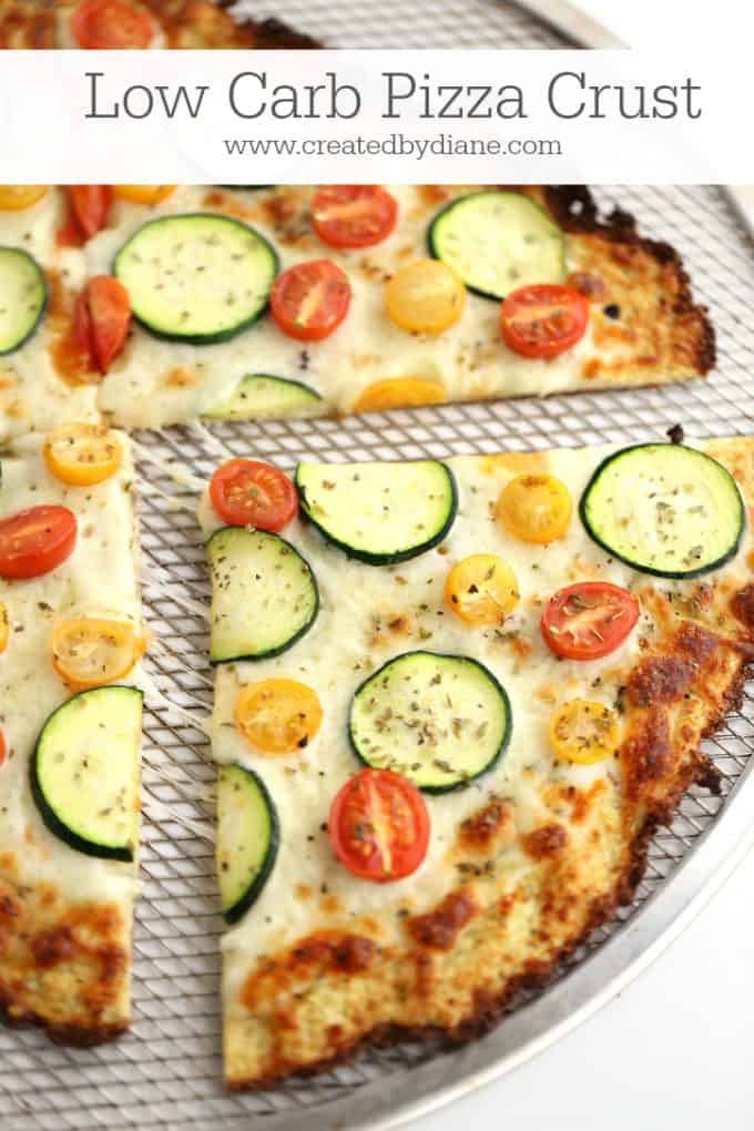 Low Carb Pizza Crust Recipes | Created by Diane