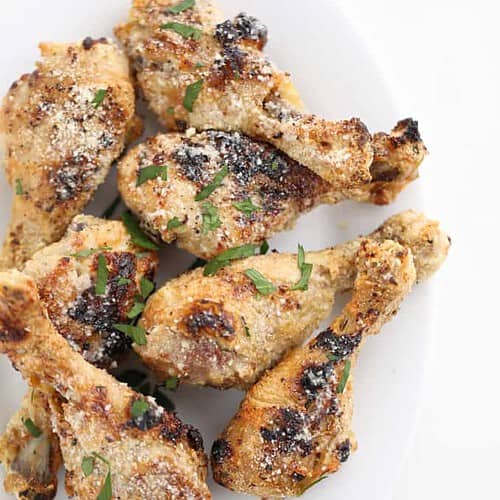 garlic parmesan chicken legs | Created by Diane