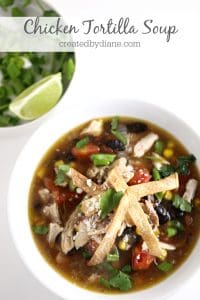 Chicken Tortilla Soup | Created by Diane