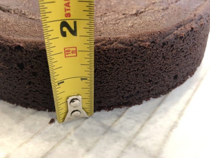 single layer 8" round cake
