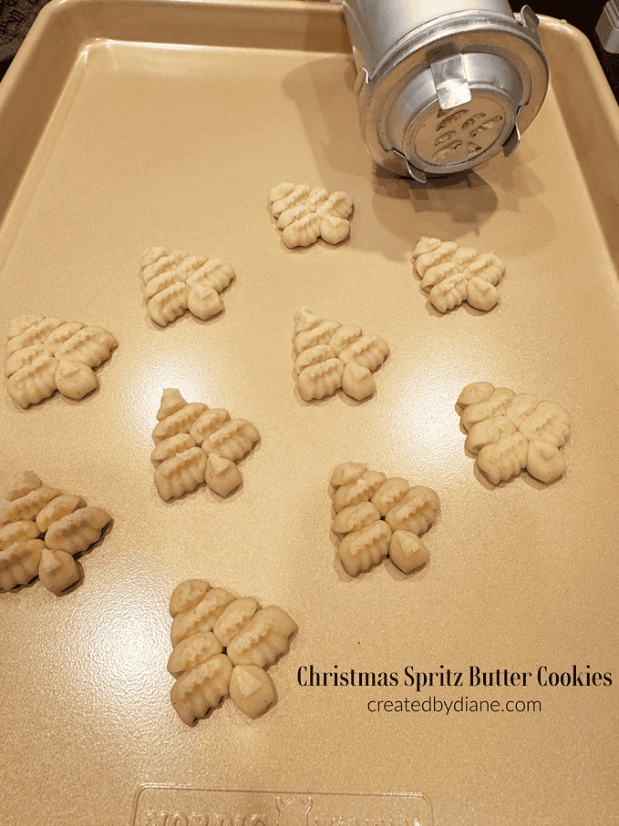 CHRISTMAS SPRITZ BUTTER COOKIES