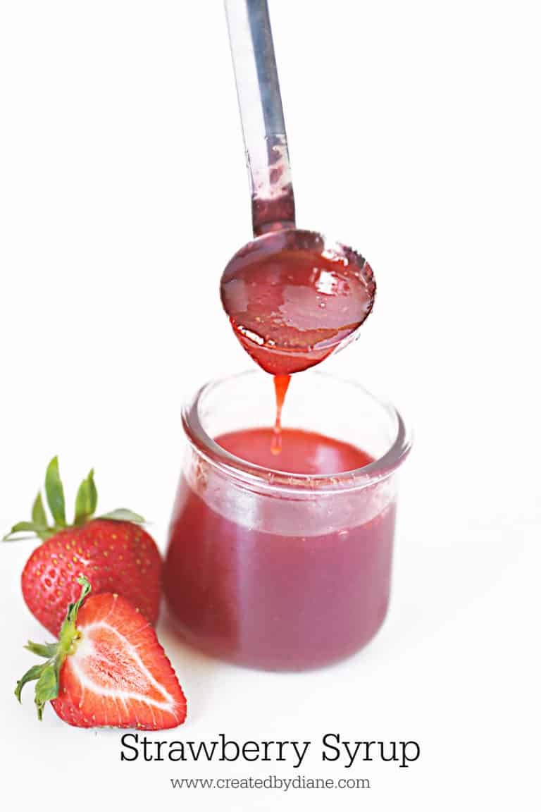 Fresh Strawberry Syrup | Created by Diane