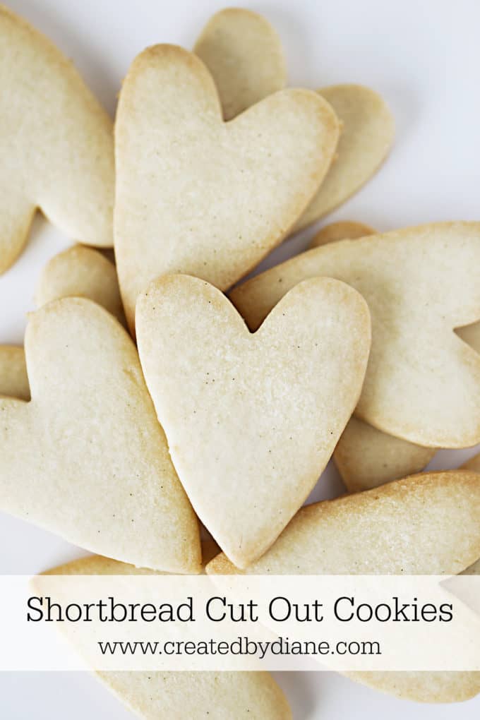 Quick and Easy Heart Shaped Shortbread Cookies » The Tattered Pew