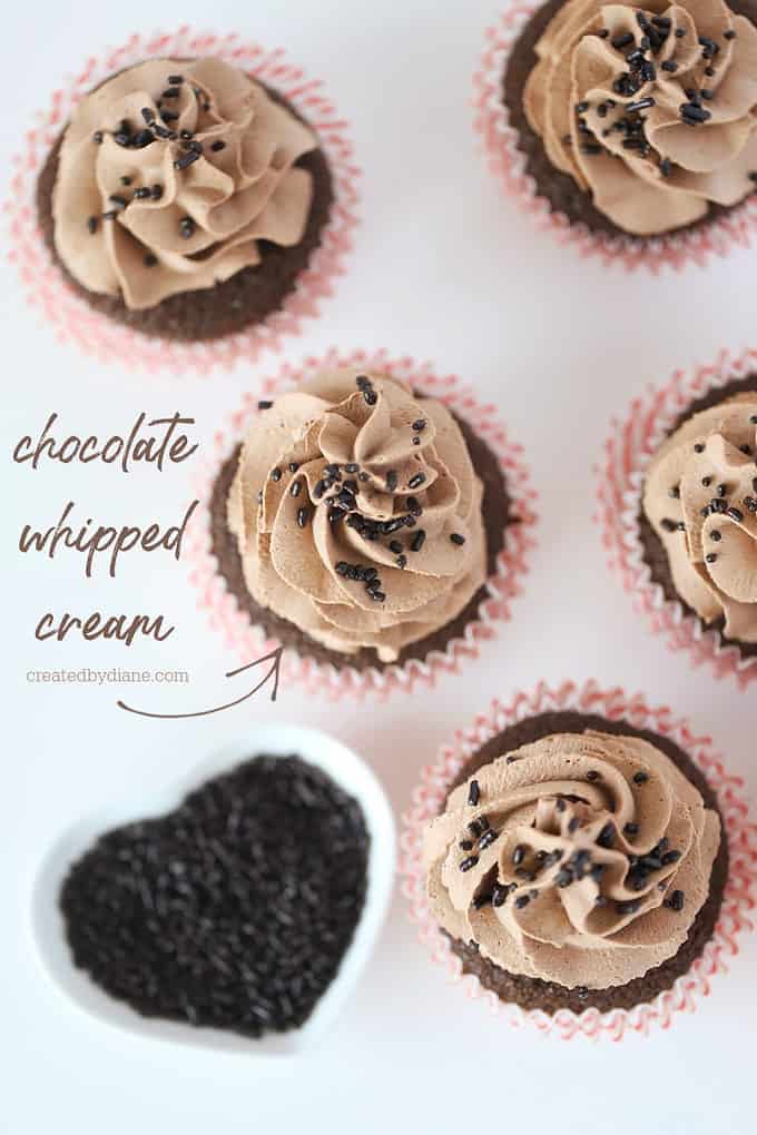 chocolate whipped cream recipe createdbydiane.com