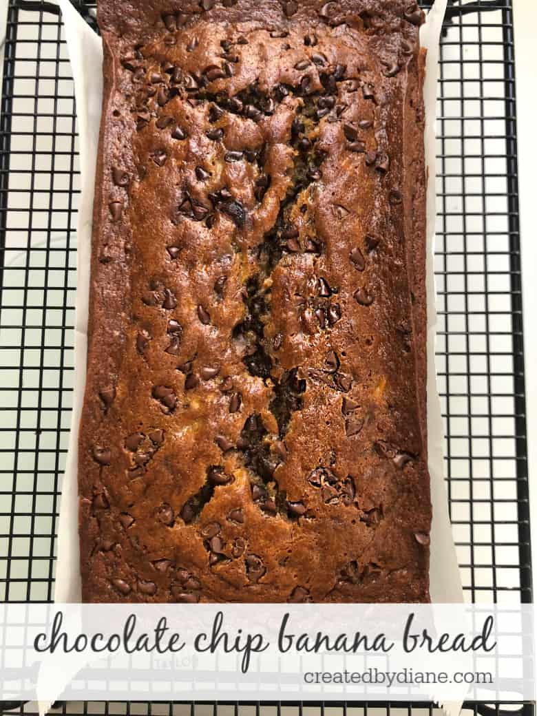 Chocolate Chip Loaf Banana Bread Recipe - OMG! Yummy