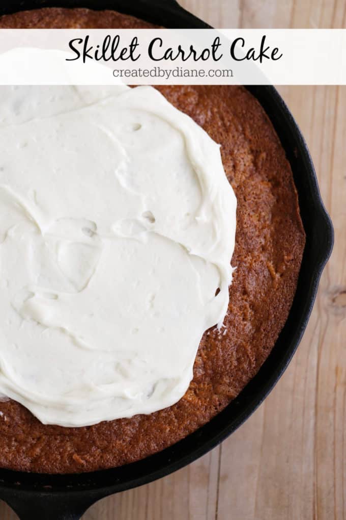 Easy Carrot Cake Recipe Baked in Lodge Wedge Pan