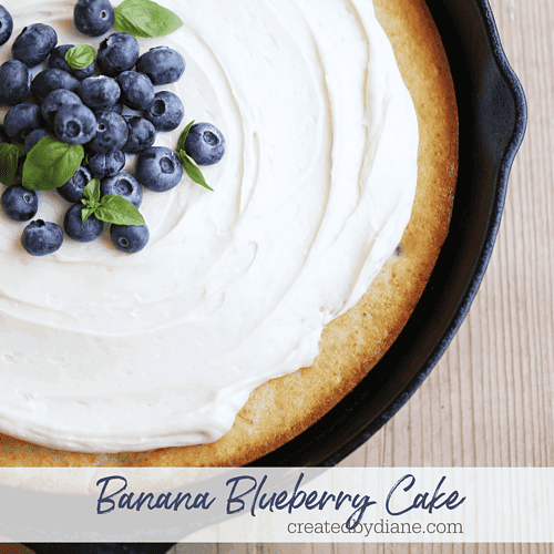 Blueberry Cream Cheese Pound Cake | With a swirl of blueberry sauce!