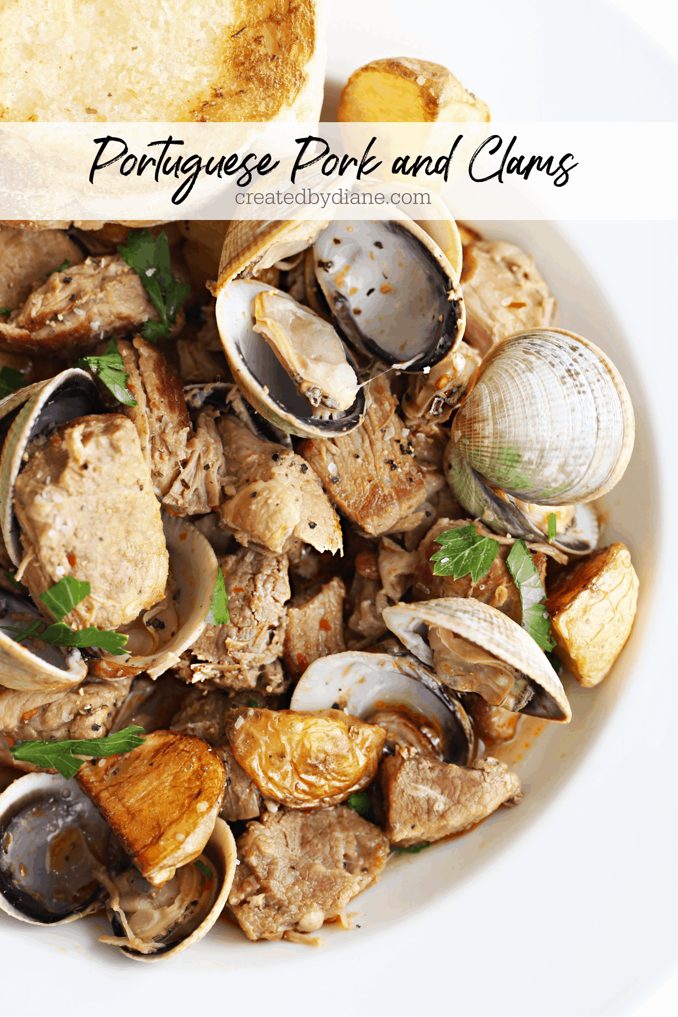 Portuguese Pork and Clams | Created by Diane