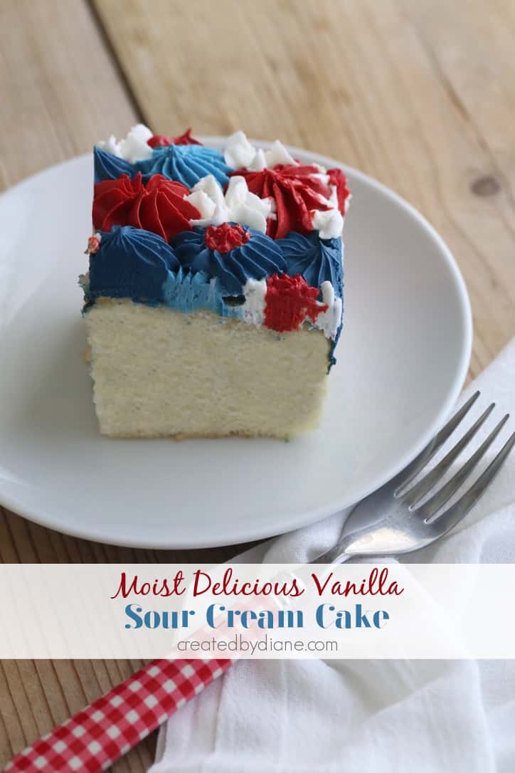 Red White and Blue Patriotic Cake | Created by Diane