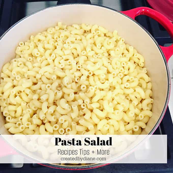 PASTA SALAD, macaroni salad, RECIPES, tips, tricks and more.... from createdbydiane.com