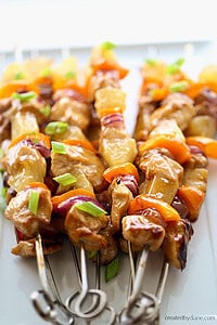 CHICKEN PINEAPPLE KABOBS createdbydiane.com