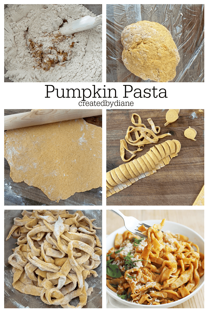 pumpkin pasta recipe, homemade pasta createdbydiane.com