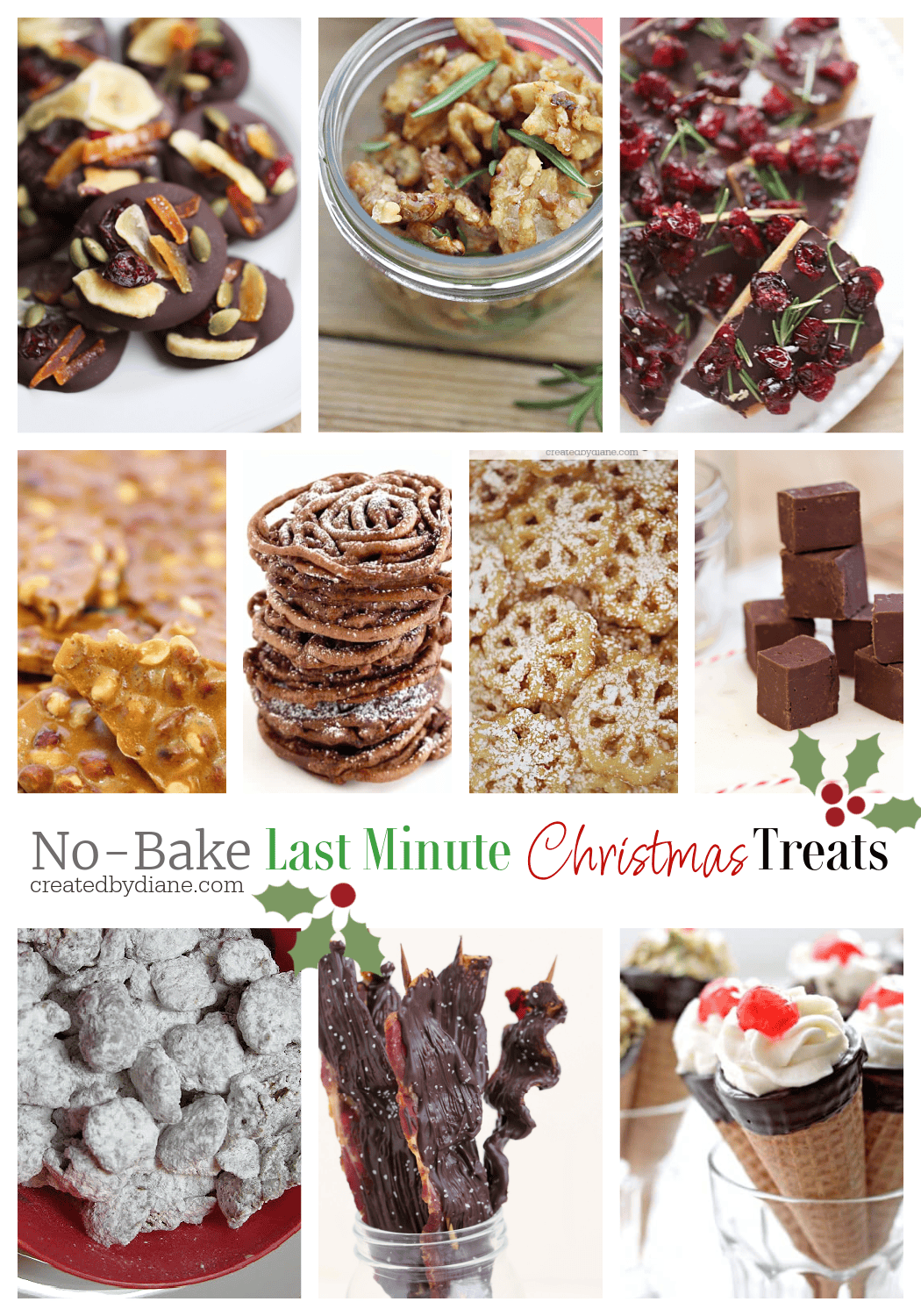 LAST MINUTE NO BAKE Christmas Treats from createdbydiane