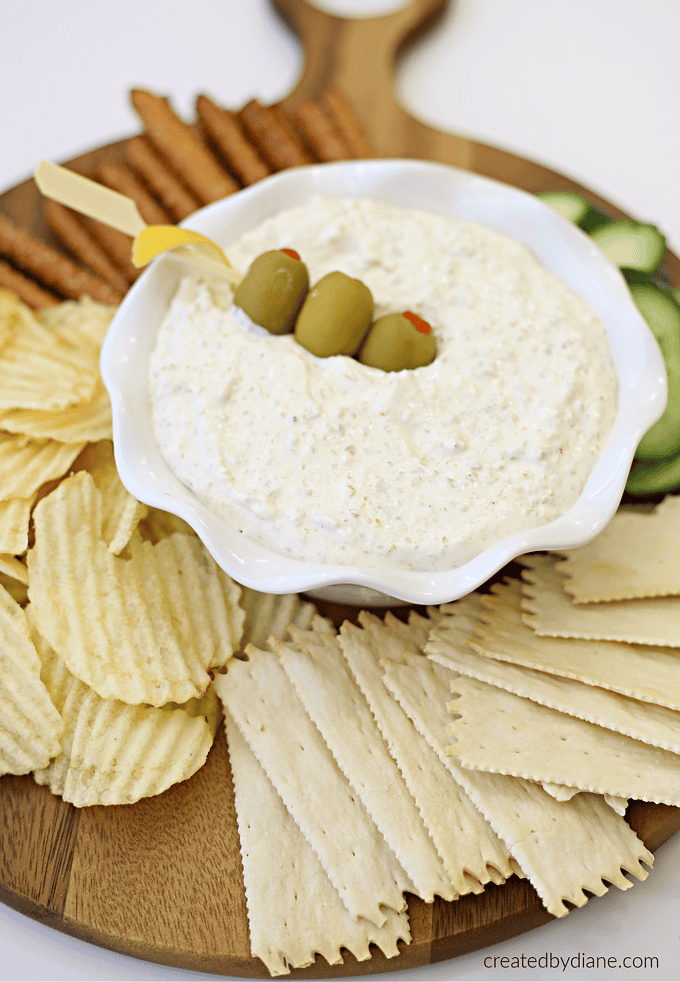 green olive dip at createdbydiane