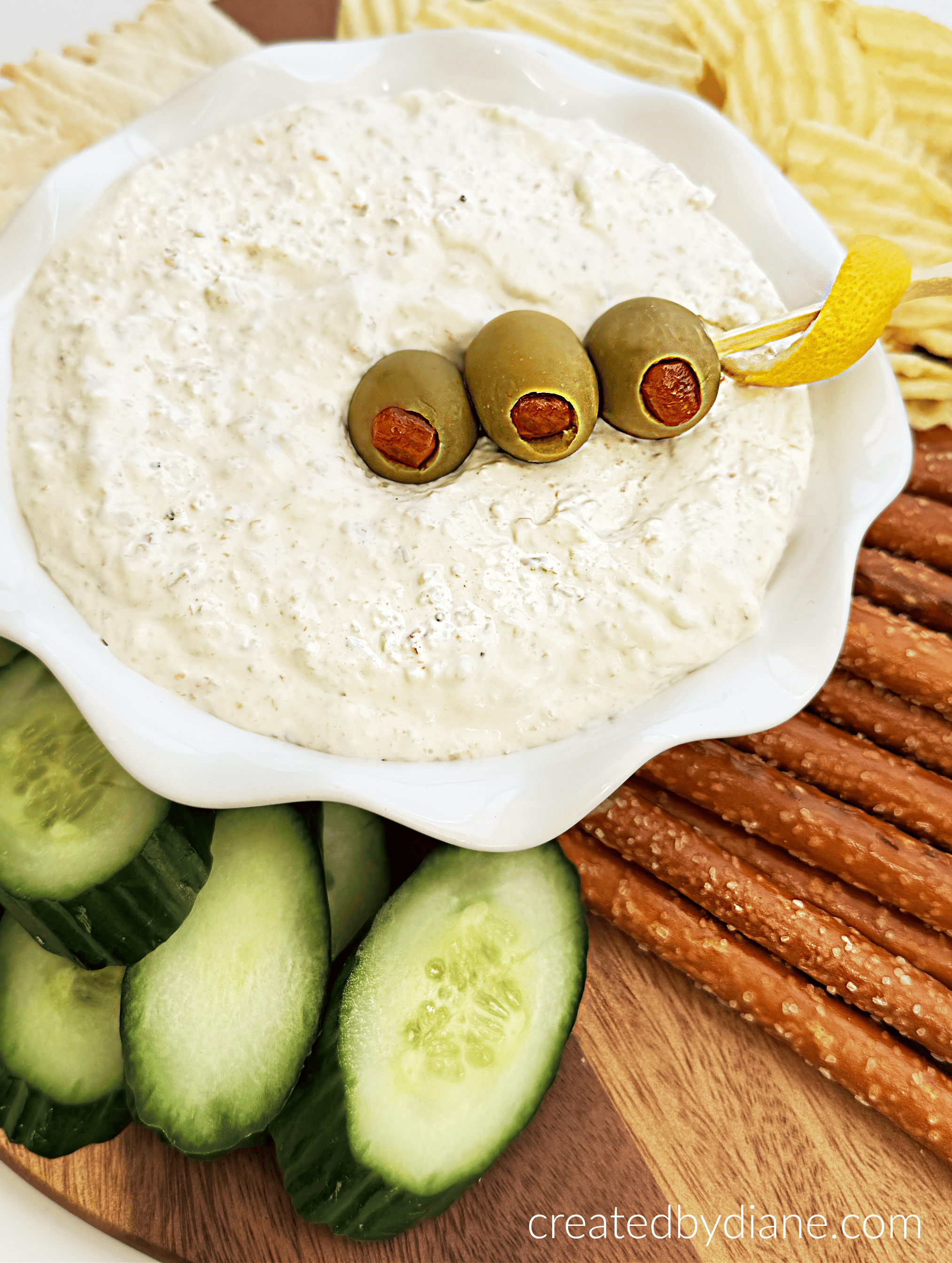 green olive dip at createdbydiane