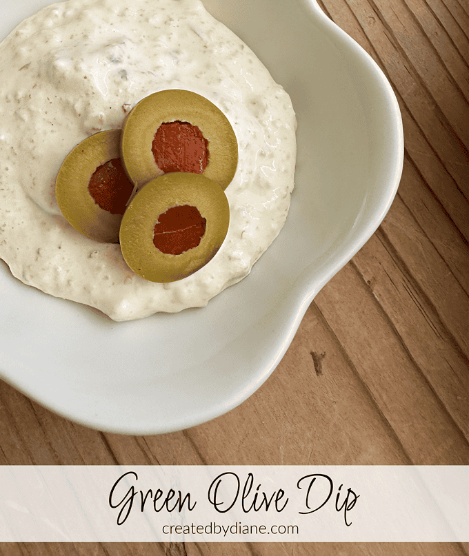 green olive dip at createdbydiane