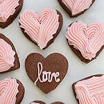 HEART COOKIES, Chocolate Italian Cookies createdbydiane