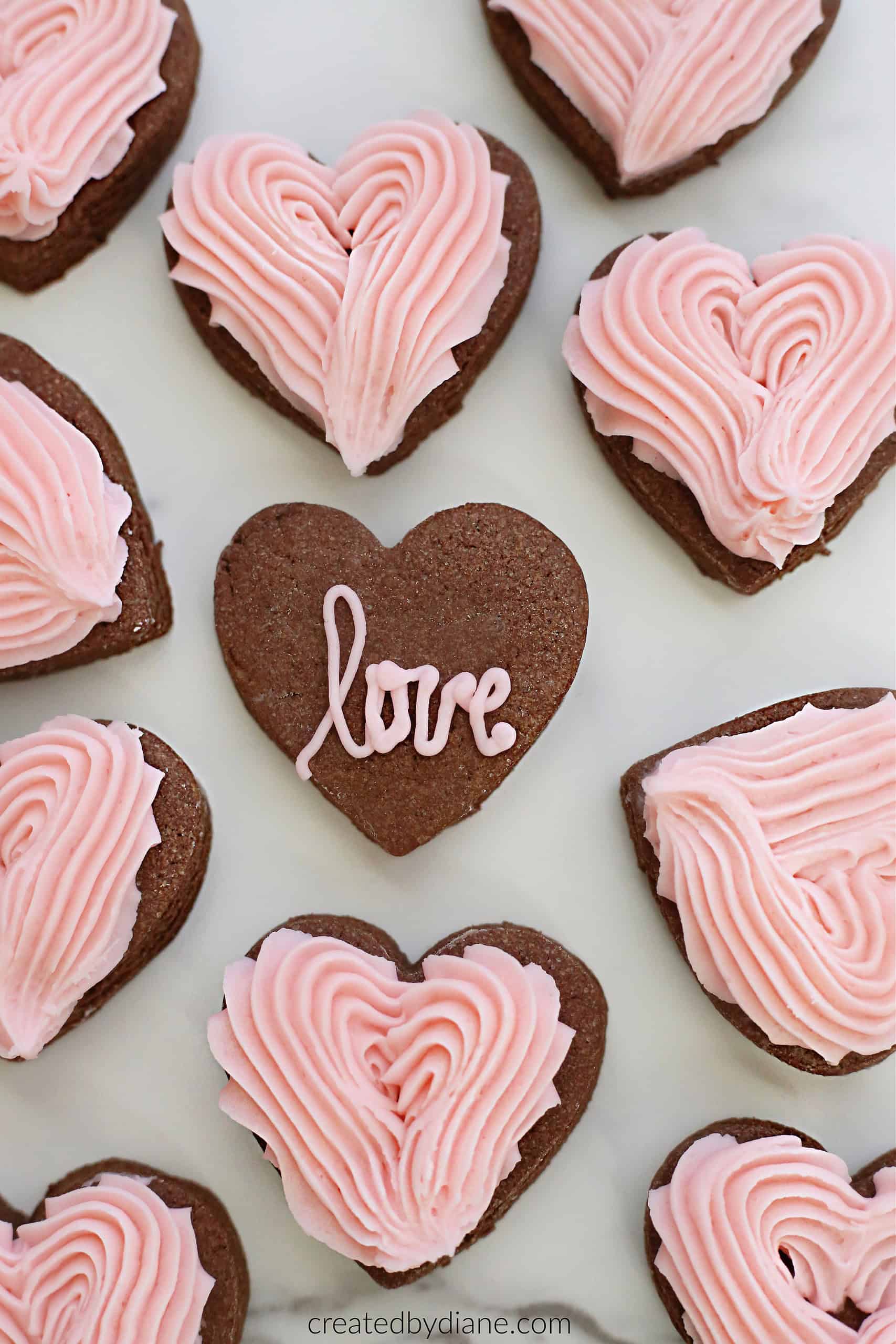 HEART COOKIES, Chocolate Italian Cookies createdbydiane